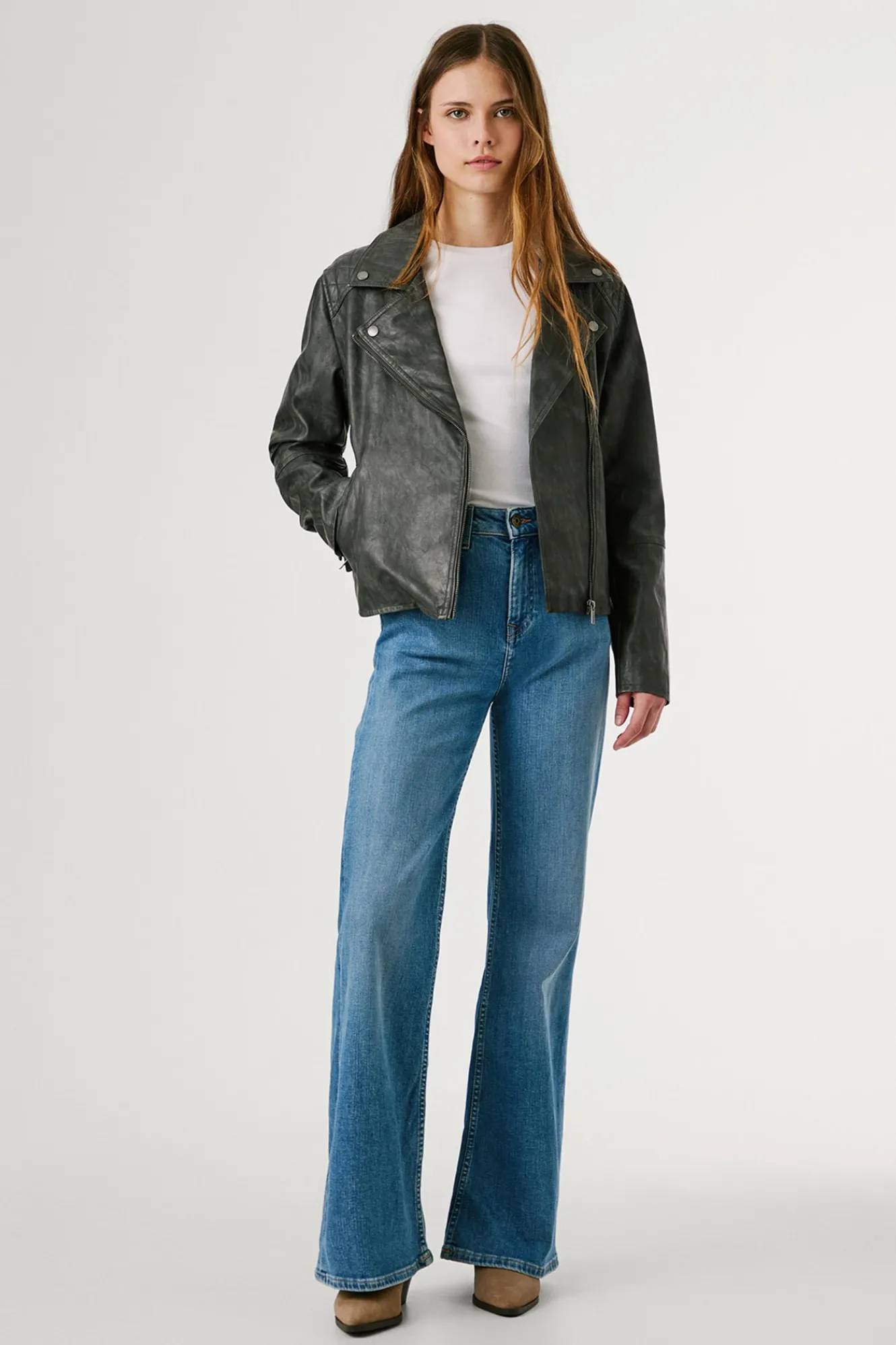 Pepe Jeans Cazadora Biker Efecto Piel^Mujer Chaquetas