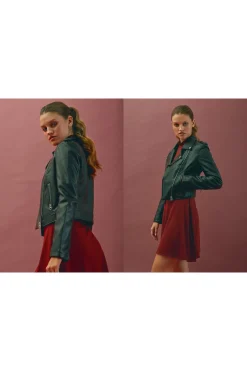 Inside Cazadora Biker Efecto Piel^Mujer Chaquetas