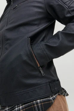 Jack & Jones Cazadora biker efecto piel^Hombre Cazadoras