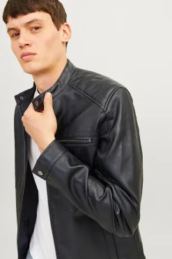 Jack & Jones Cazadora biker efecto piel^Hombre Cazadoras