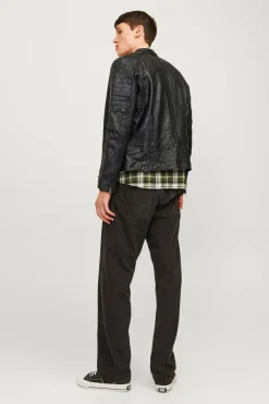Jack & Jones Cazadora biker piel^Hombre Cazadoras
