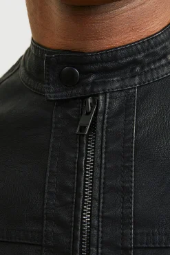 Jack & Jones Cazadora biker sint&eacute;tica^Hombre Cazadoras