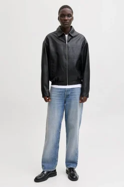 Jack & Jones Cazadora bomber polipiel^Hombre Cazadoras