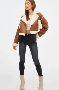 Inside Cazadora Borreguillo Aviador^Mujer Chaquetas