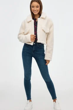 Inside Cazadora Borreguillo Bolsillos^Mujer Chaquetas