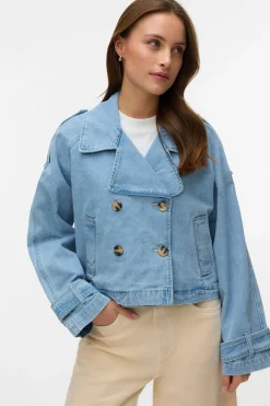 Vero Moda Cazadora denim cuello de solapa^Mujer Chaquetas