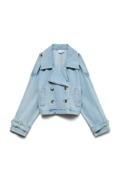 Vero Moda Cazadora denim cuello de solapa^Mujer Chaquetas