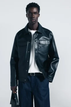 Springfield Cazadora efecto piel^Hombre Cazadoras