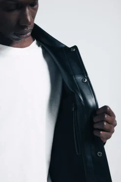 Springfield Cazadora efecto piel^Hombre Cazadoras