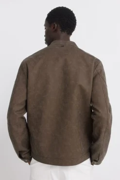 Springfield Cazadora efecto piel^Hombre Cazadoras