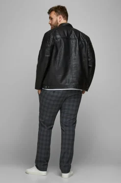 Jack & Jones PLUS Cazadora motera Plus^Hombre Cazadoras
