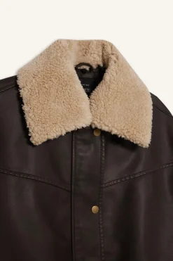 DeFacto Cazadora oversize efecto piel^Mujer Chaquetas