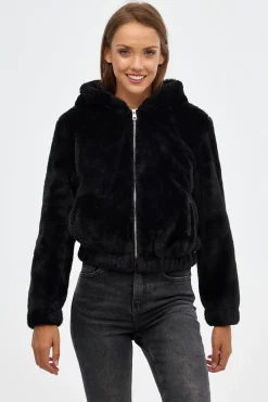 Inside Cazadora Pelo Con Capucha^Mujer Chaquetas|Abrigos