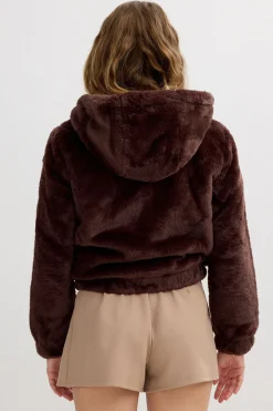 Inside Cazadora Pelo Con Capucha^Mujer Chaquetas|Abrigos