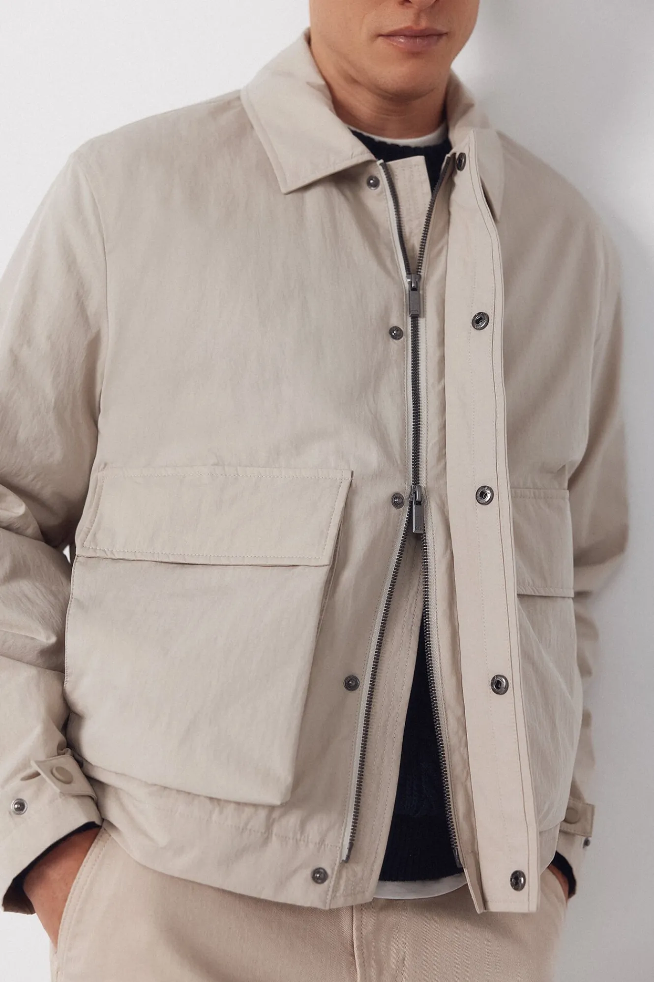 Cortefiel Cazadora técnica ligera^Hombre Cazadoras