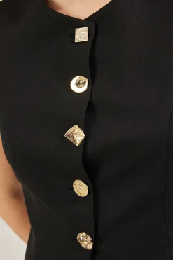 Trendyol Chaleco abotonado sin mangas^Mujer Camisetas