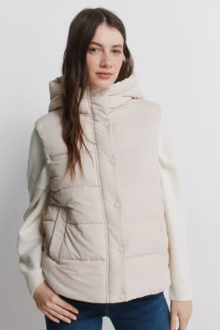 Springfield Chaleco acolchado con capucha^Mujer Chaquetas|Chalecos