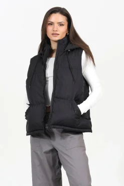 Brave Soul Chaleco acolchado con capucha^Mujer Chaquetas|Chalecos