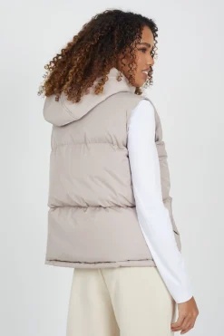 Brave Soul Chaleco acolchado con capucha^Mujer Chaquetas|Chalecos