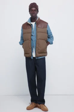 Springfield Chaleco acolchado contraste^Hombre Cazadoras|Chalecos