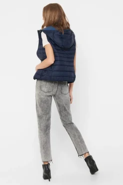 Only Chaleco acolchado ultraligero con capucha^Mujer Chaquetas|Chalecos