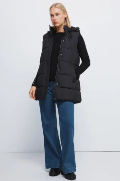 Springfield Chaleco capucha poli&eacute;ster reciclado^Mujer Chaquetas|Chalecos