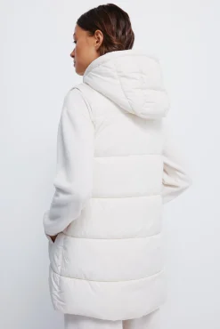 Springfield Chaleco capucha poli&eacute;ster reciclado^Mujer Chaquetas|Chalecos