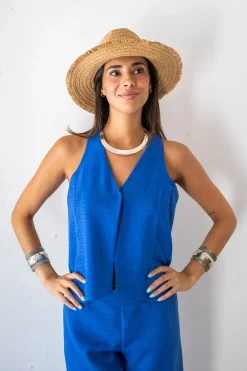 Cul Sac Chaleco cuello pico^Mujer Camisetas|Total Look