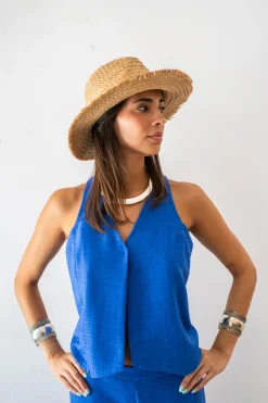 Cul Sac Chaleco cuello pico^Mujer Camisetas|Total Look