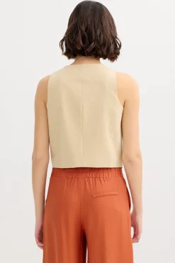 Inside Chaleco de lino^Mujer Camisas Y Blusas