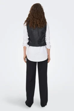 Only Chaleco efecto piel^Mujer Chaquetas|Chalecos