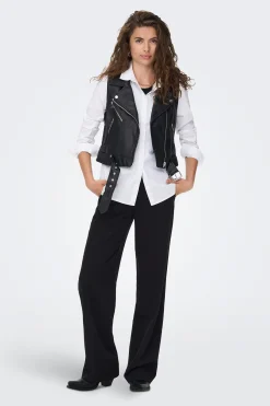Only Chaleco efecto piel^Mujer Chaquetas|Chalecos