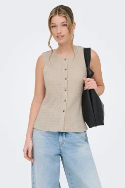 Only Chaleco estructura^Mujer Chaquetas|Chalecos