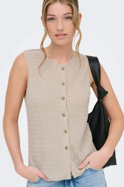 Only Chaleco estructura^Mujer Chaquetas|Chalecos