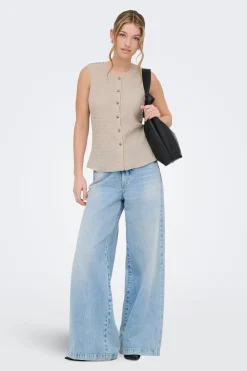 Only Chaleco estructura^Mujer Chaquetas|Chalecos