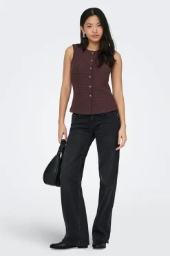 Only Chaleco estructura^Mujer Chaquetas|Chalecos