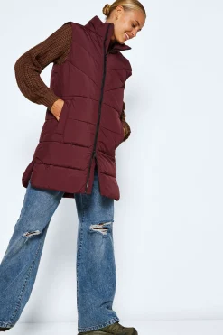 Noisy May Chaleco largo acolchado^Mujer Chaquetas|Chalecos