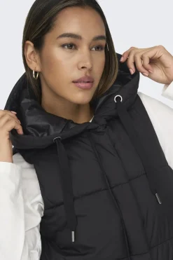 Only Chaleco largo acolchado^Mujer Chaquetas|Chalecos