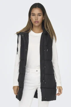 Only Chaleco largo acolchado^Mujer Chaquetas|Chalecos