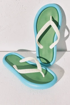 Women'secret Chanclas efecto bloques color^Mujer Baño|Sandalias