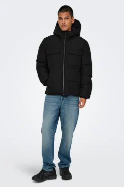 Only & Sons Chaqueta acolchada con capucha^Hombre Cazadoras