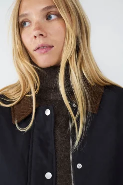 Balmohk Chaqueta acolchada cuello pana^Mujer Chaquetas