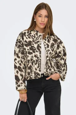 Only Chaqueta acolchada estampada^Mujer Chaquetas