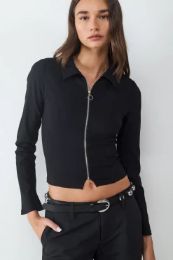 Balmohk Chaqueta ajustada cremallera^Mujer Chaquetas