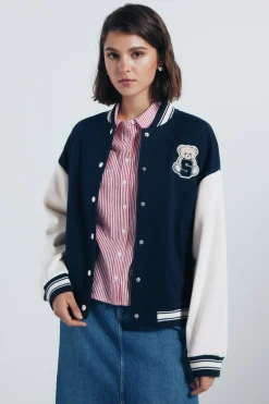 Springfield Chaqueta beisbolera oso^Mujer Chaquetas