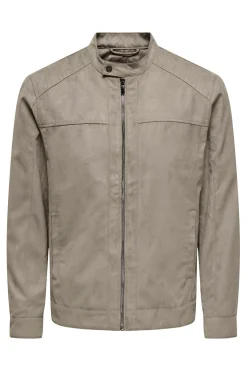 Only & Sons Chaqueta biker antelina^Hombre Cazadoras