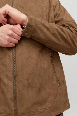 Jack & Jones PLUS Chaqueta biker efecto piel PLUS^Hombre Cazadoras