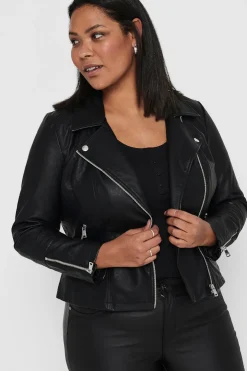 Only Carmakoma Chaqueta biker talla grande^Mujer Chaquetas