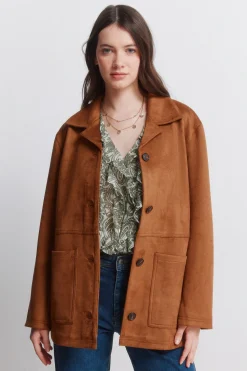 Springfield Chaqueta blazer antelina^Mujer Chaquetas