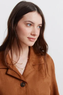 Springfield Chaqueta blazer antelina^Mujer Chaquetas